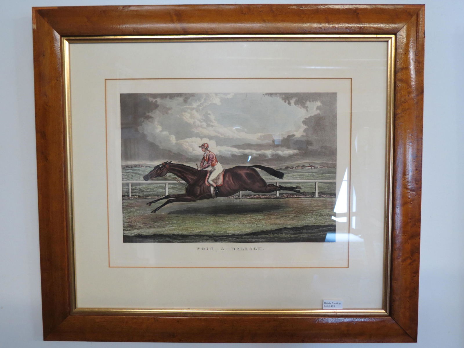 English Race Horse Lithograph "Foig-a-Ballagh", (1 of 2)