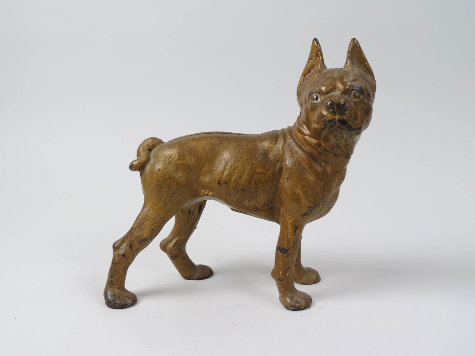 Antique Cast Iron Doorstop "Bull Terrier", (1 of 5)
