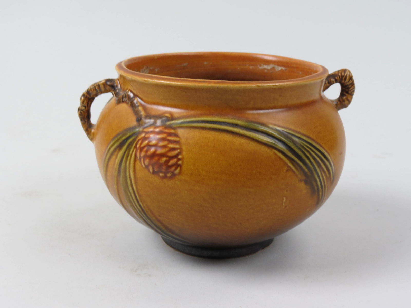 Roseville Pottery "Pinecone" Vase, (1 of 3)