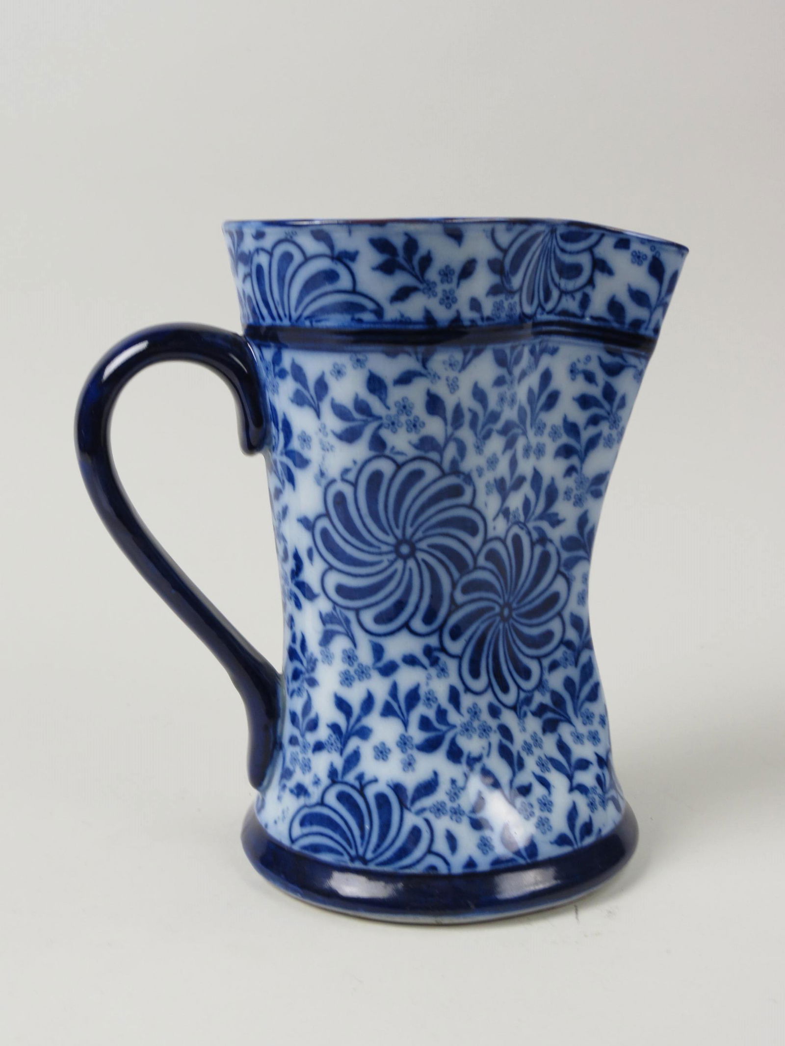 Doulton Lambeth Flow Blue Pitcher, (1 of 4)