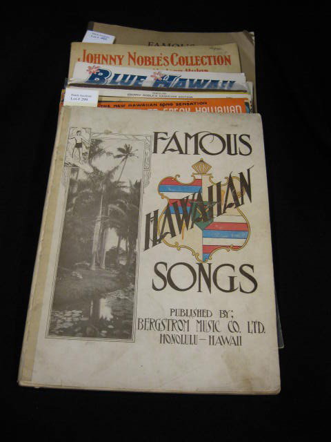 Hawaii Sheet Music & Booklets, Johnny Noble signed: including 4 autographed by Johnny Noble.....John Avery Noble was born in Honolulu on September 17, 1892. Called the 'Hawaiian Jazz King,' Noble started out selling newspapers and whistling tunes on re