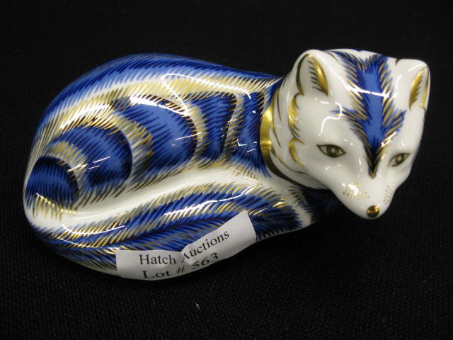 Royal Crown Derby "Imari" Fox Figurine,: 4 1/4" long, excellent.
