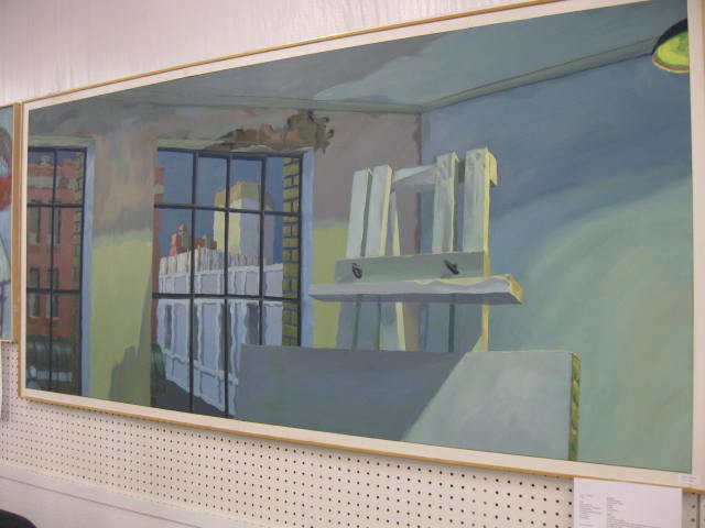 Mark Mulfinger, Oil, Studio,: oil on canvas, well known Greenville, SC artist, image area 37" x 77", purchased through Hampton III Gallery in Taylors, SC at $7000Mark Mulfinger's mastery of his trade began with private art lessons