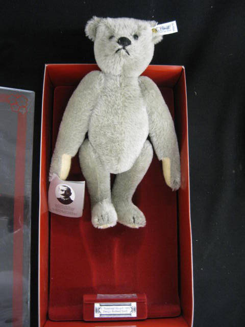 Steiff Plush Toy Teddy Bear,: gray, 12", model 1902 in original box.