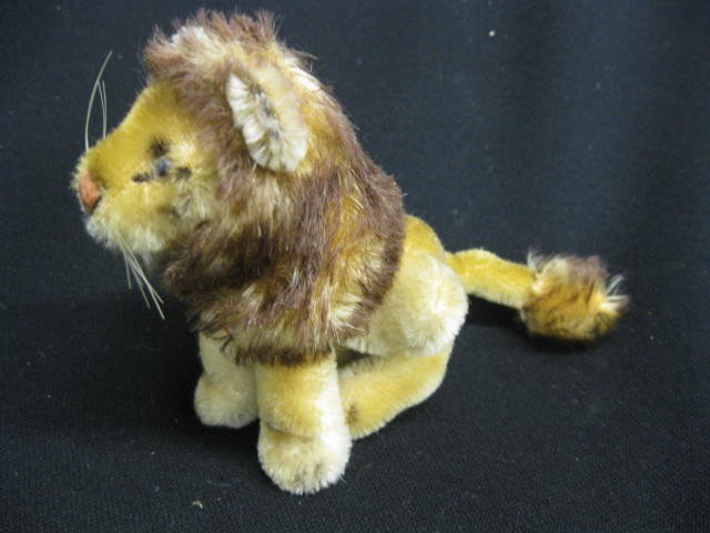 Steiff Plush Toy Lion, "Leo",: 5", excellent.