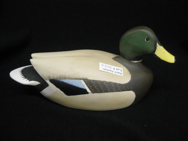 Royal Doulton Figurine of a Mallard,: by Len Ward, HN #3612, male, 8", excellent.