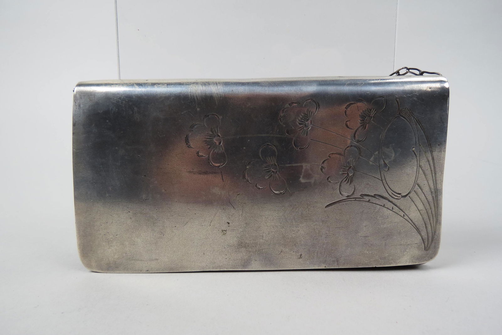 Russian Sterling Silver Clutch Purse, (1 of 3)