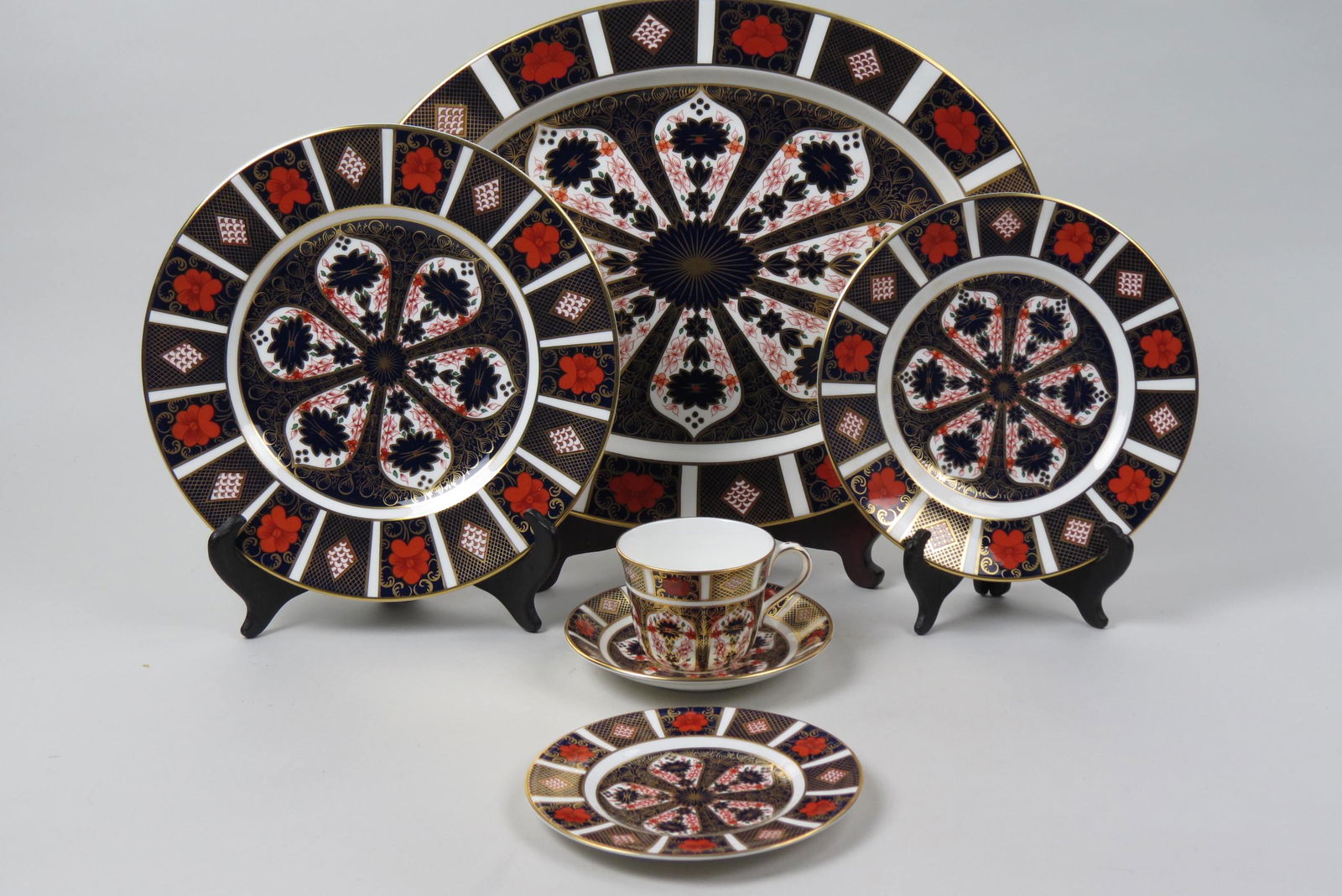 51 pcs. Royal Crown Derby "Old Imari" China, (1 of 5)