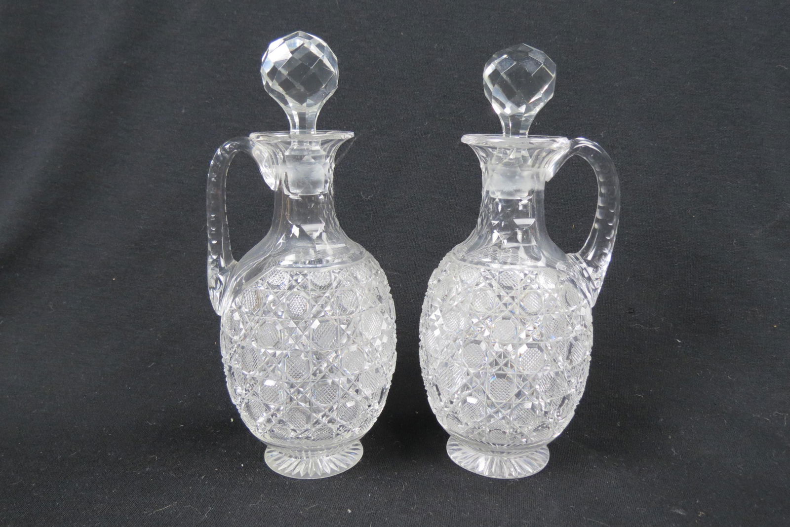 Pair of Cut Glass Cruets, (1 of 6)