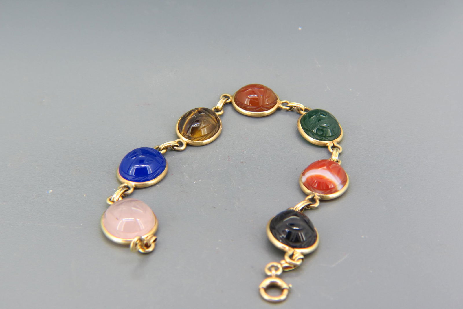 14K Gold Scarab Bracelet, (1 of 6)