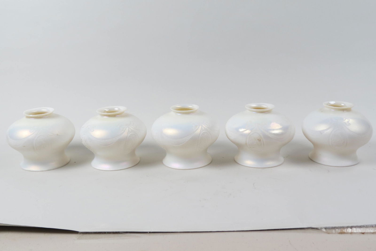 5 Steuben Art Glass Shades, Acid Cut Back, (1 of 4)