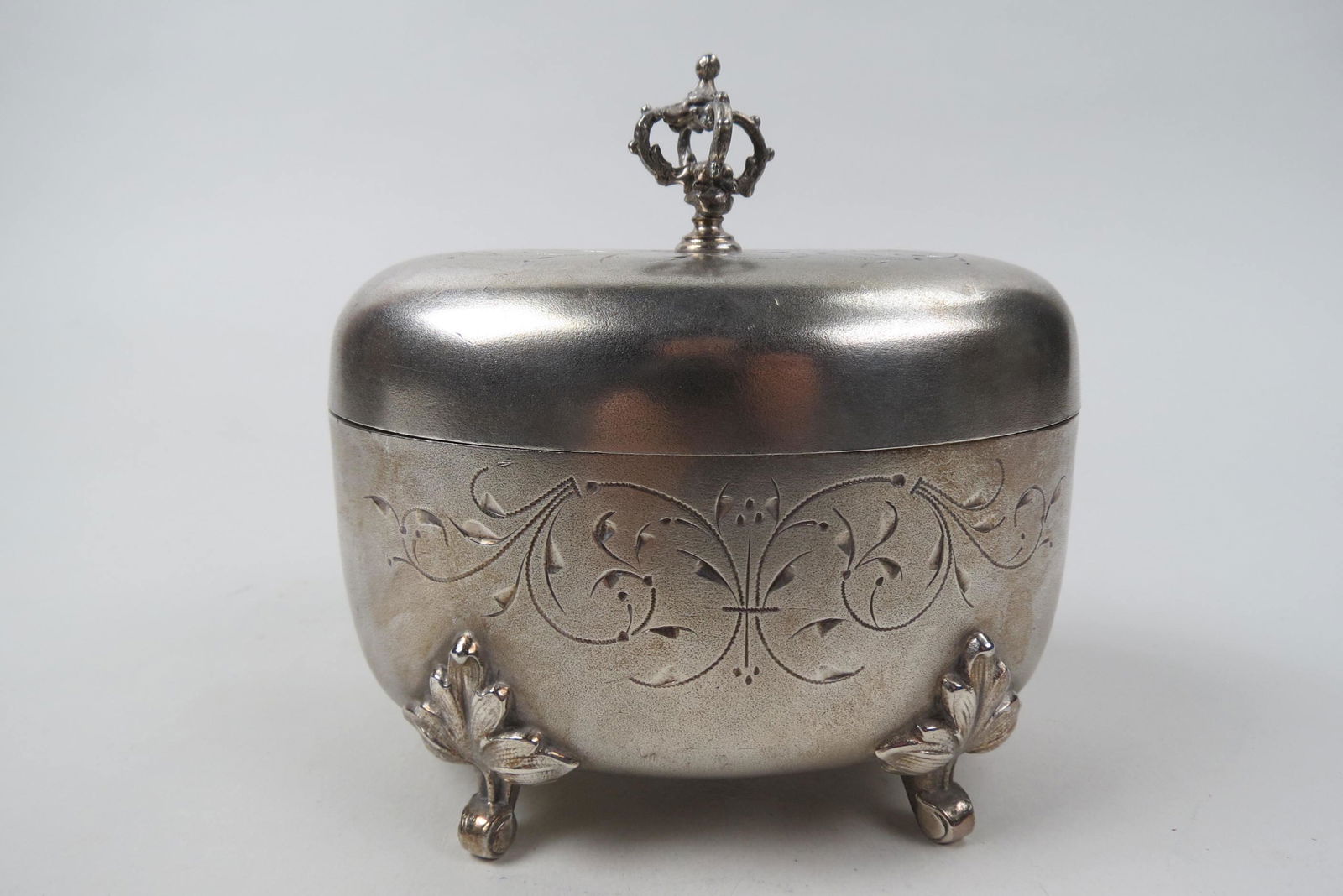 19th Century Silverplate Tea Caddy Box, (1 of 5)