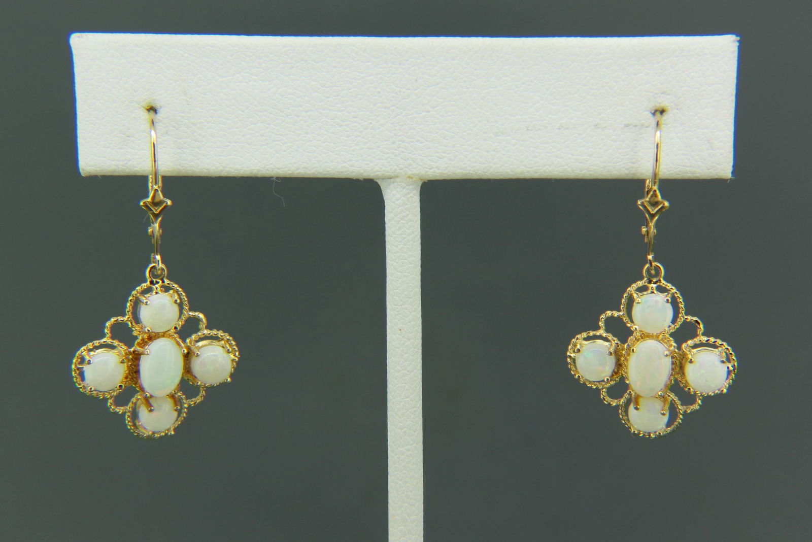 Opal & 14K Gold Earrings, (1 of 4)