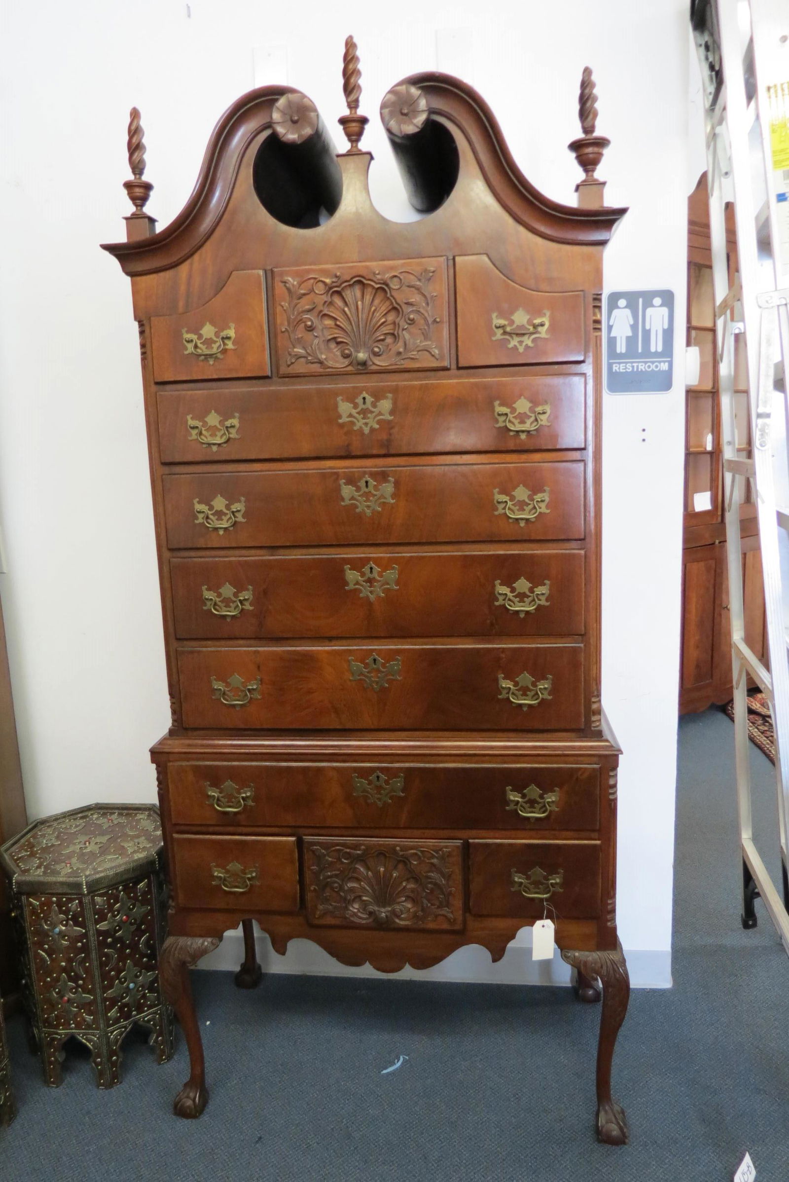 Period Chippendale Highboy Chest, (1 of 7)