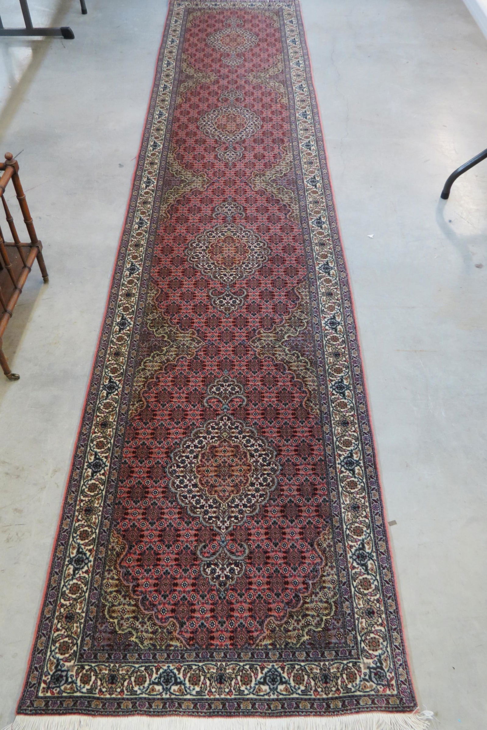 Silk Isfahan Persian Handmade Runner, (1 of 6)