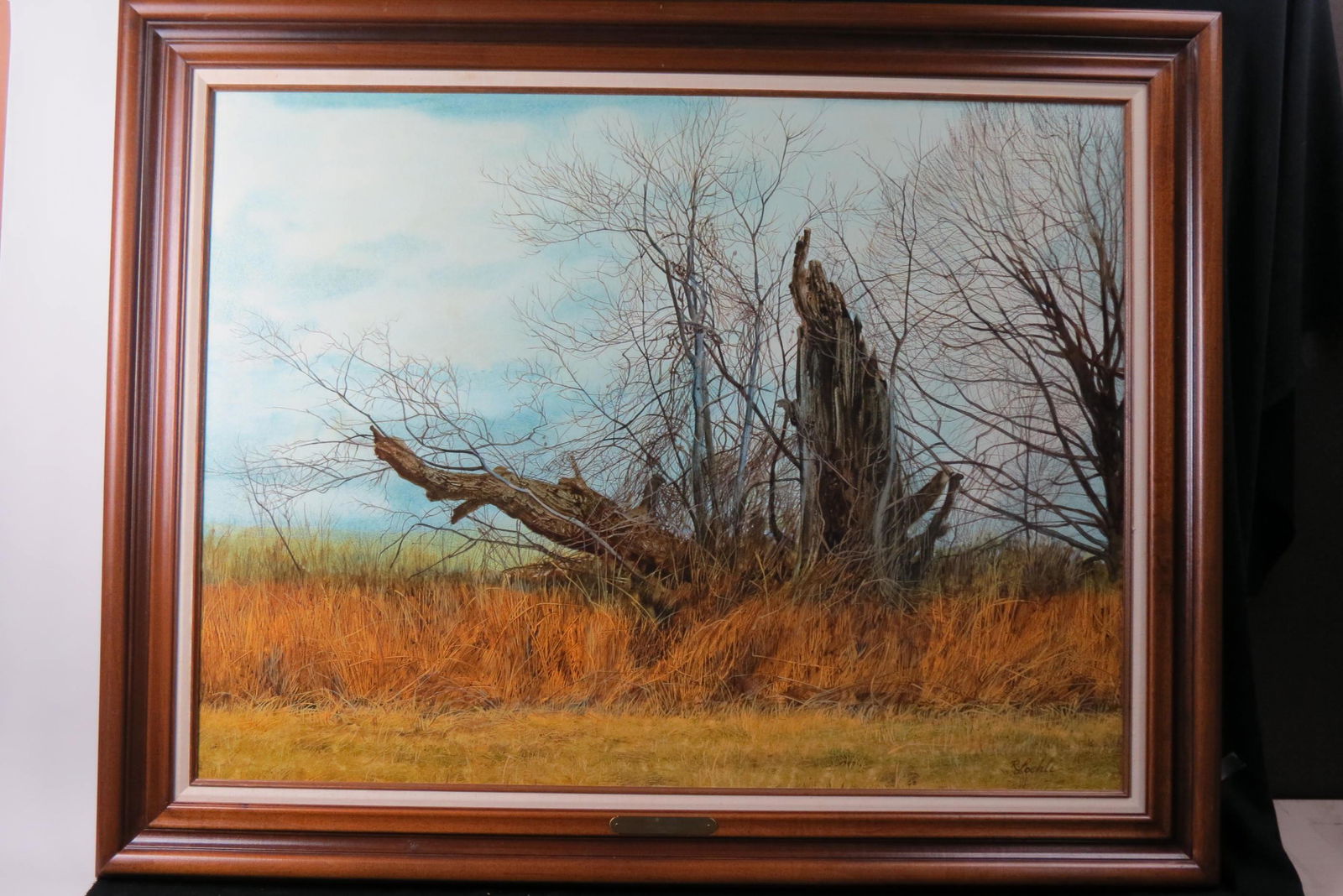 Richard Loehle, oil, 'Quail Country", (1 of 9)