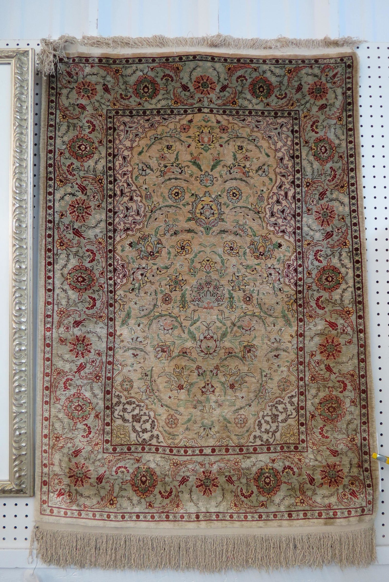 Silk Tabriz Persian Handmade Rug, (1 of 5)