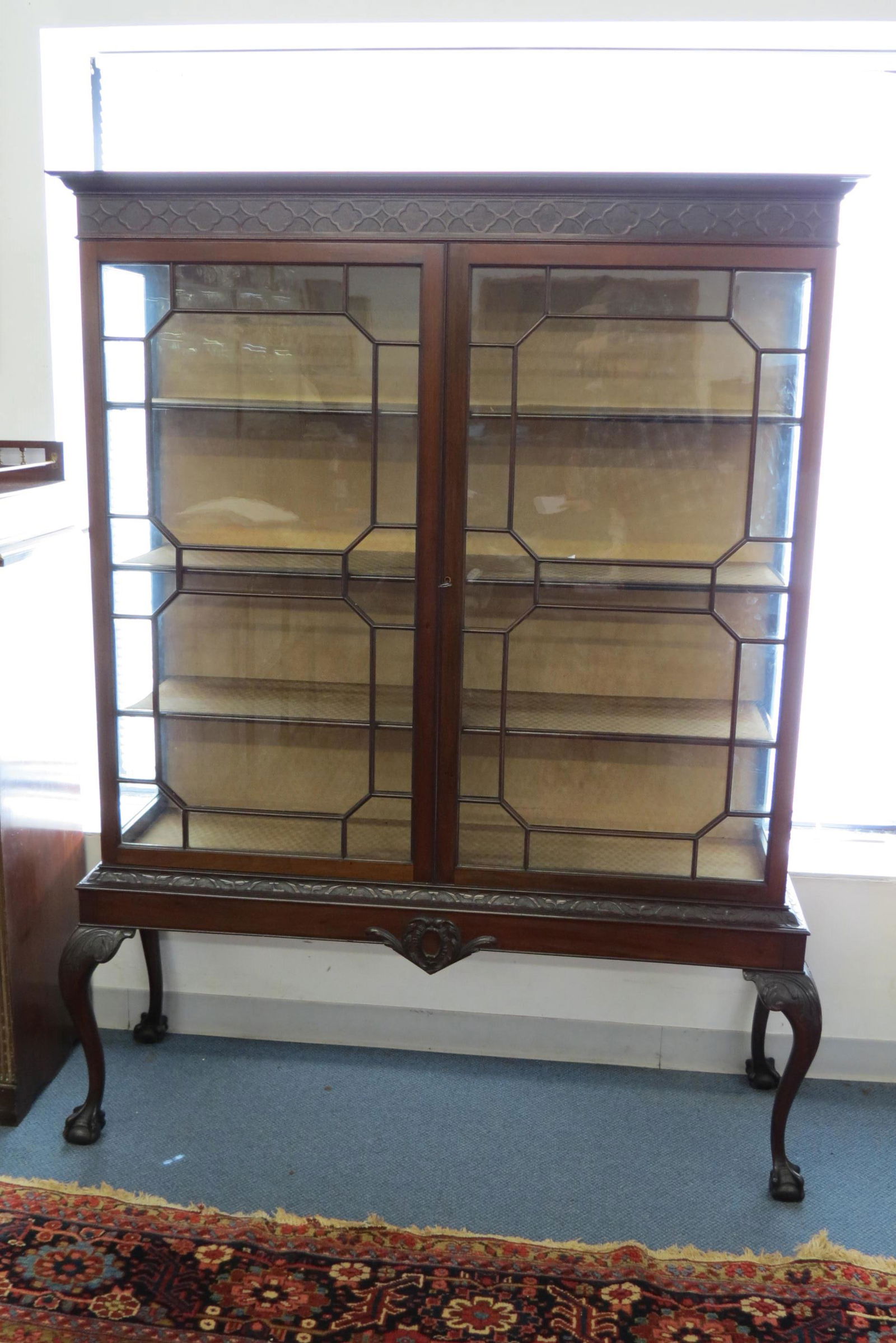 Irish Chippendale Style Display Cabinet, (1 of 9)