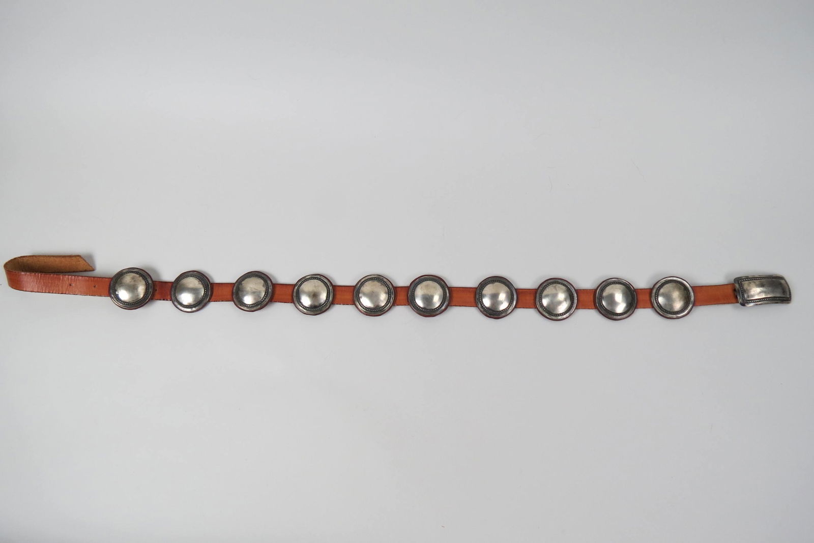 Navajo Sterling Concho Belt, (1 of 5)