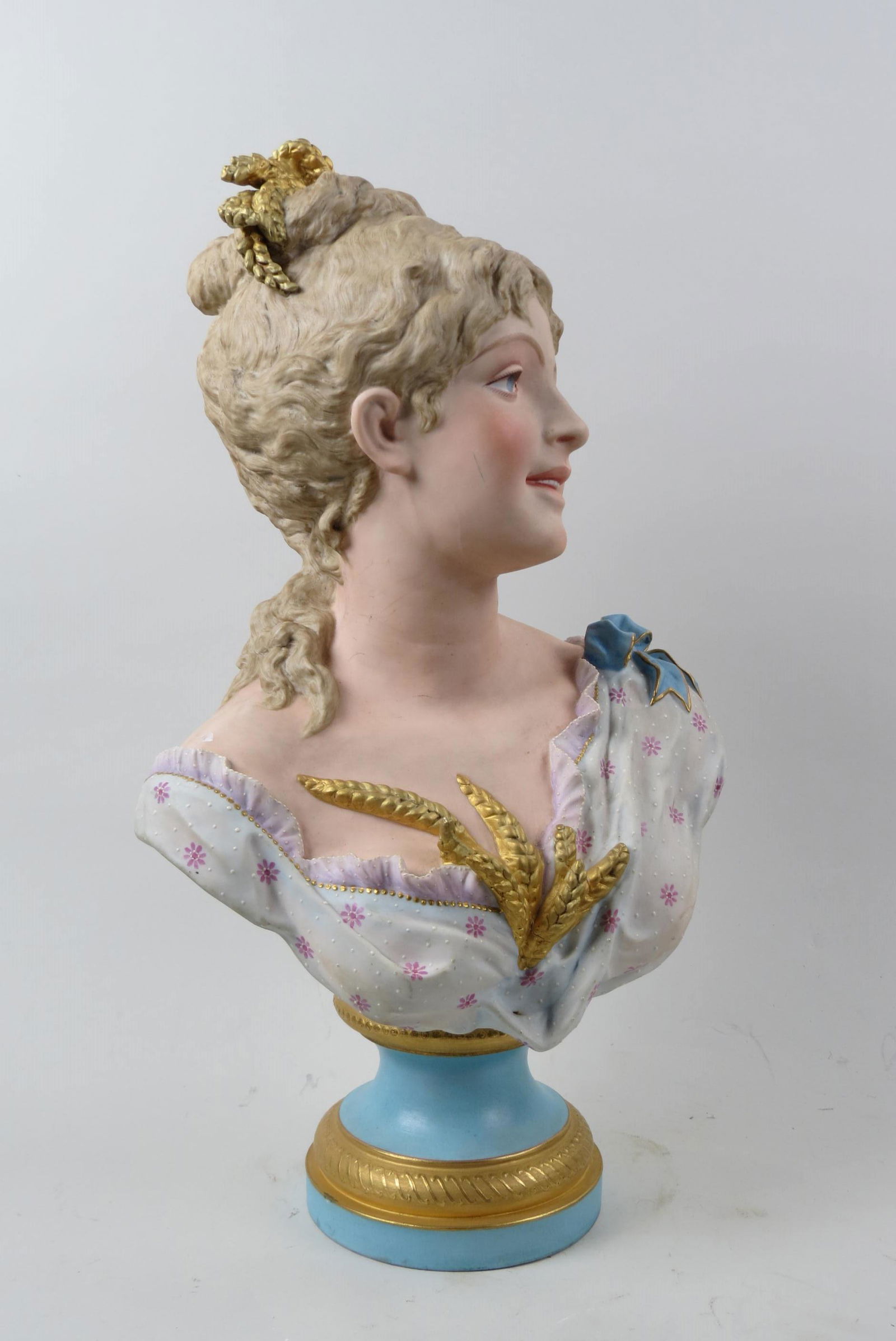 French Bisque Bust of a Young Lady, (1 of 6)