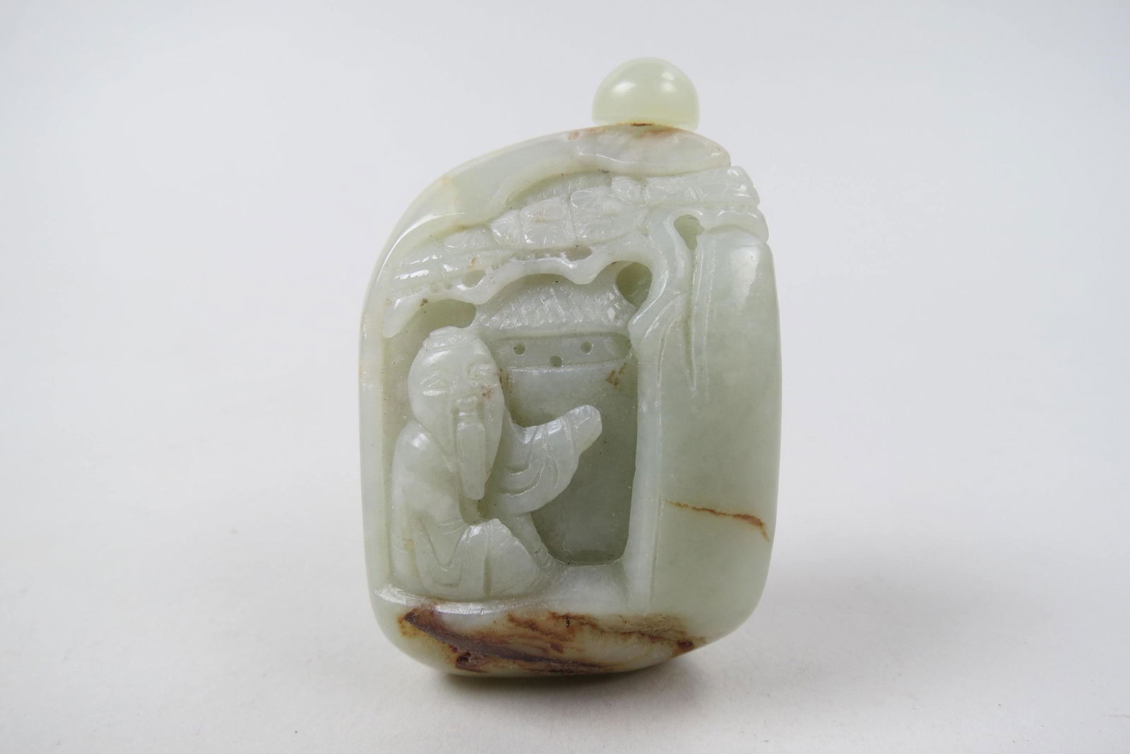 Chinese Carved Jade Snuff Bottle, (1 of 5)
