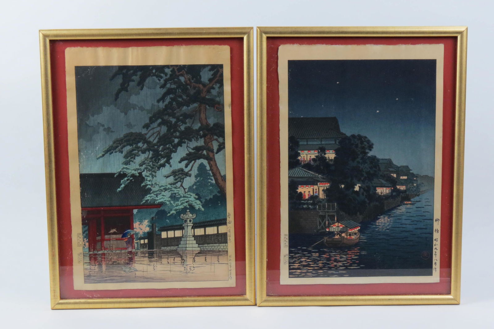 2 Japanese Woodblocks by Well Known Artists, (1 of 7)