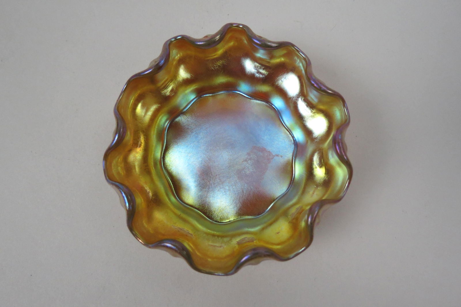 Tiffany Favrile Art Glass Salt Cellar, (1 of 4)