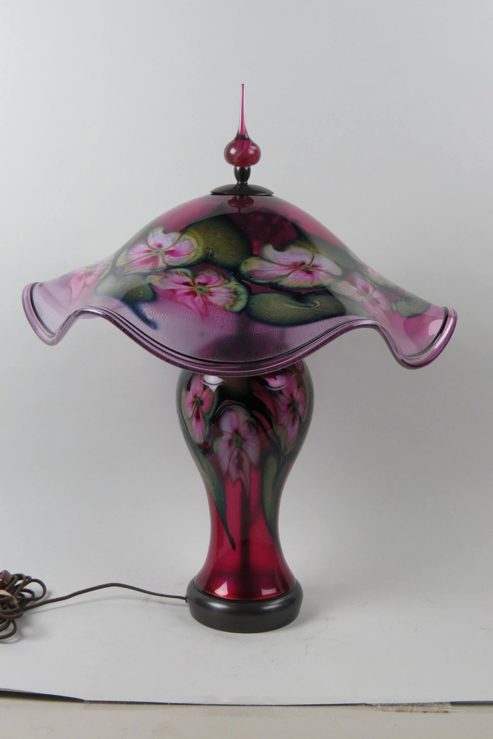 Charles Lotton Studio Art Glass Lamp, (1 of 6)