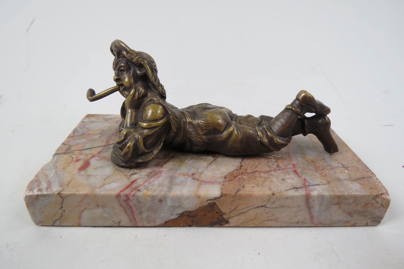 Bronze of a Boy Smoking a Pipe, (1 of 6)