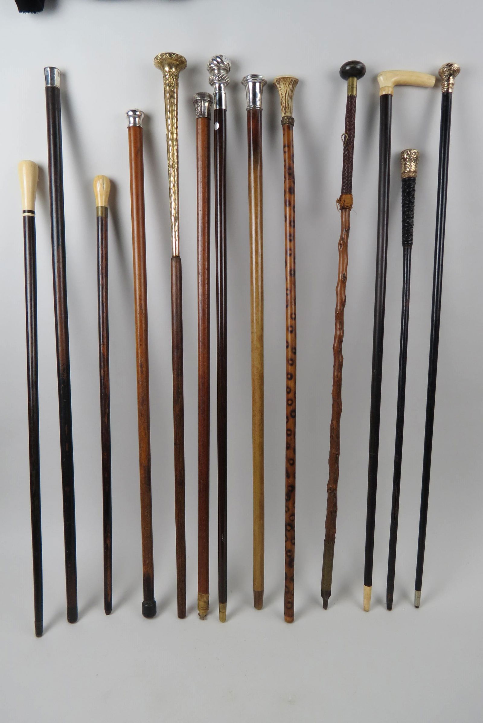 13 Antique Canes, (1 of 4)