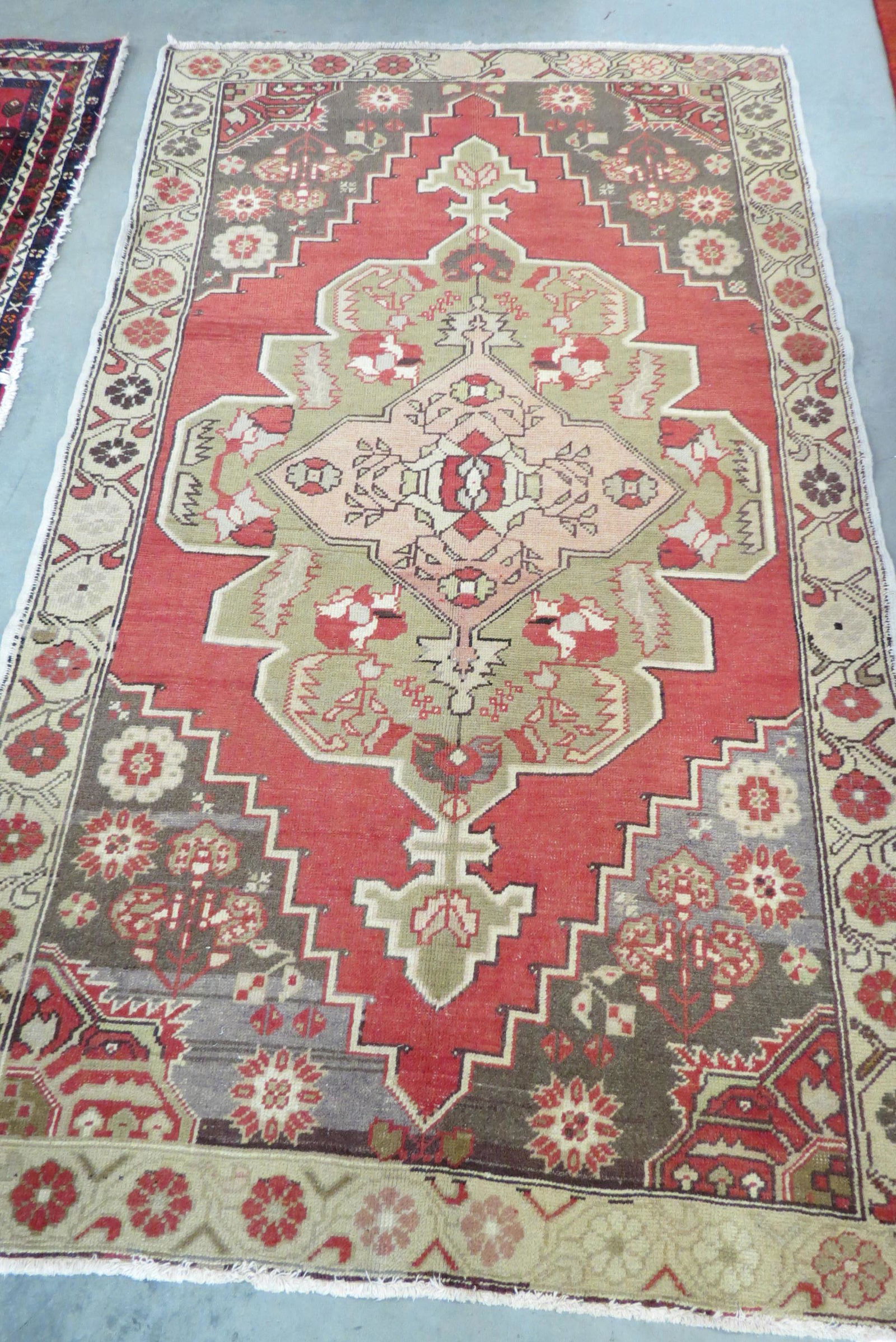Oushak Turkish Handmade Rug, (1 of 3)
