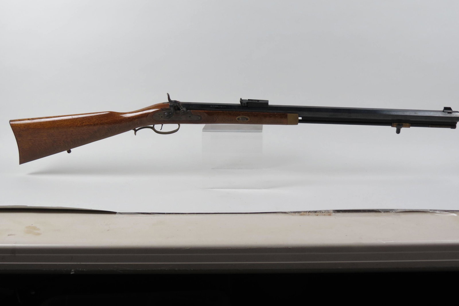 Black Powder Frontier Carbine .50 Caliber Rifle,: Connecticut Valley Arms, Inc. (made in Spain), 40" long overall.