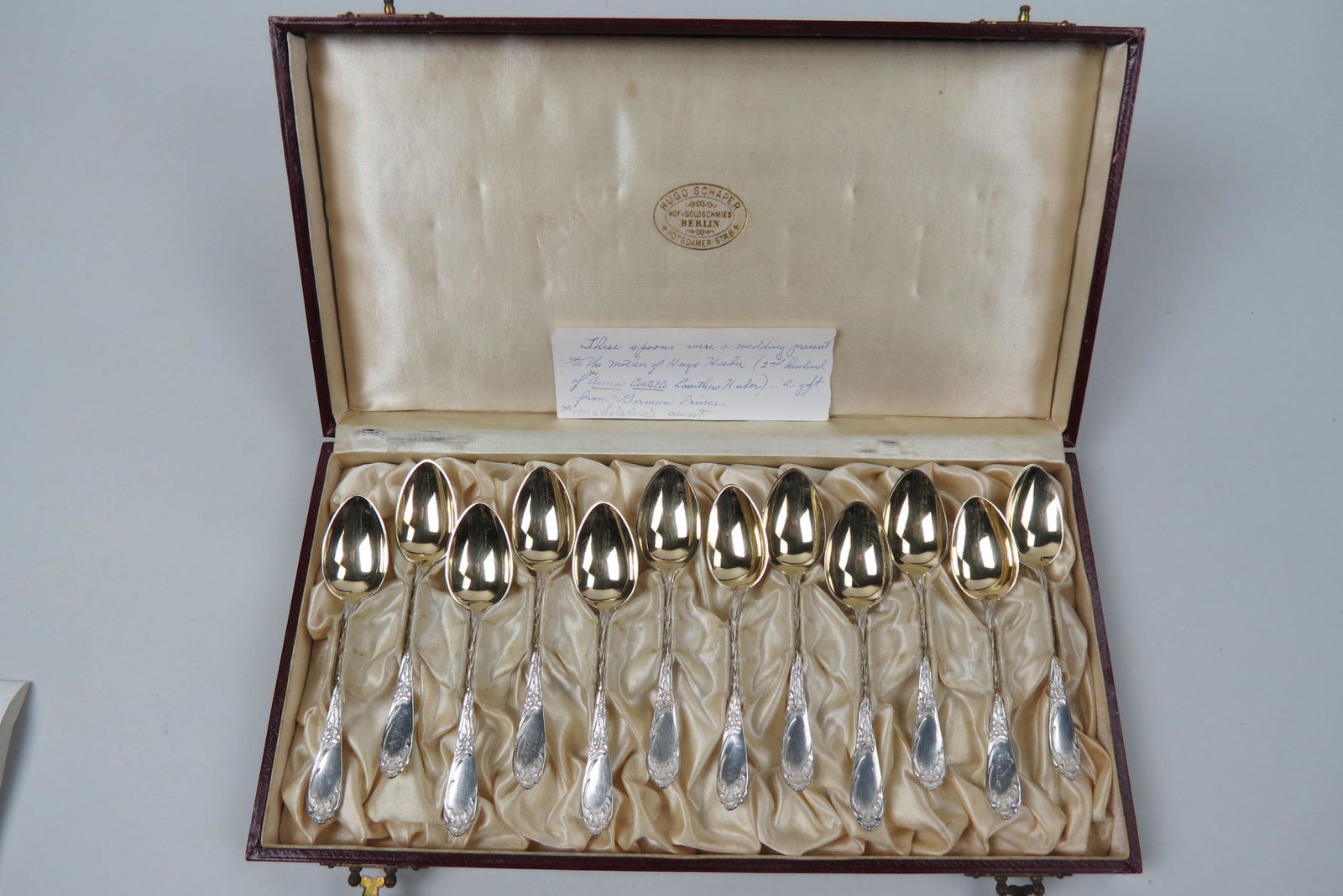 12 European Silver Demitasse or Coffee Spoons, (1 of 6)