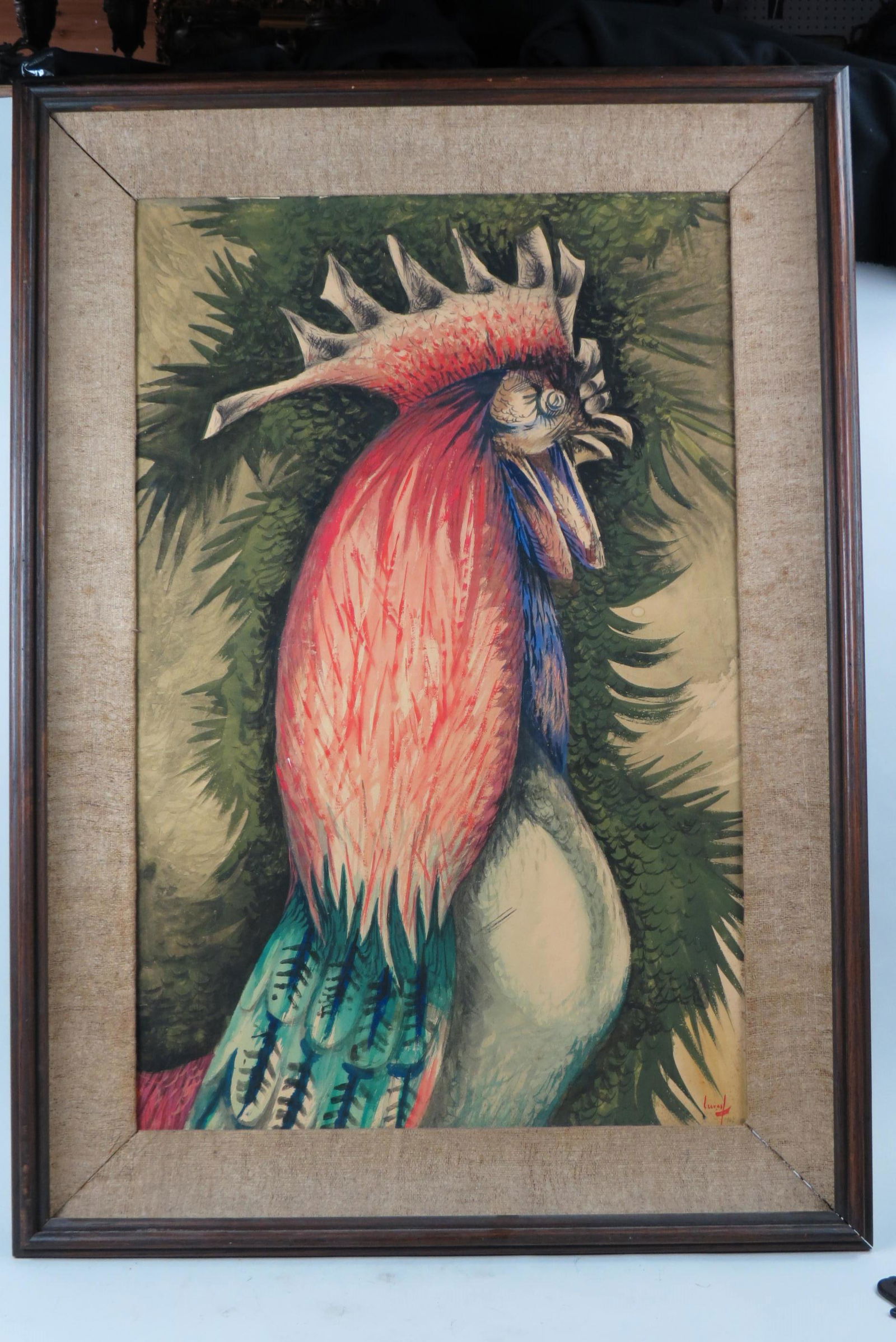 Jean Lurcat, watercolor, Rooster, (1 of 10)