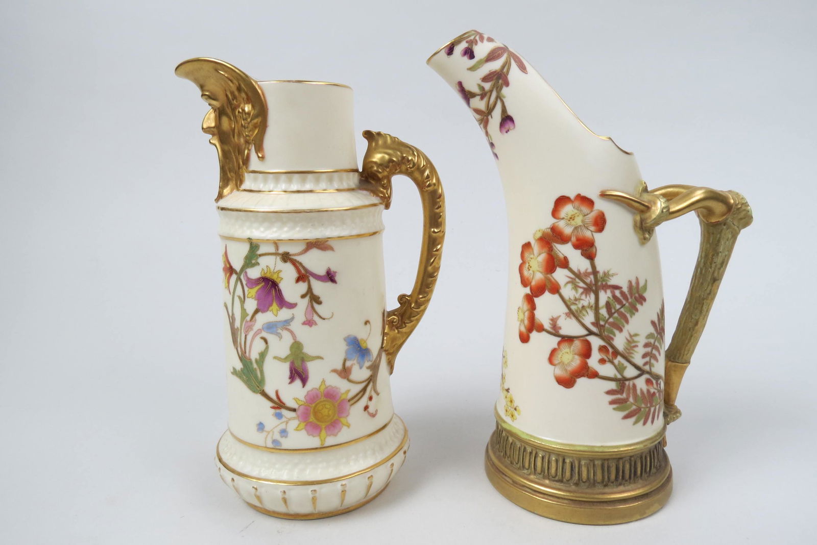 2 Royal Worcester Porcelain Pitchers, (1 of 7)