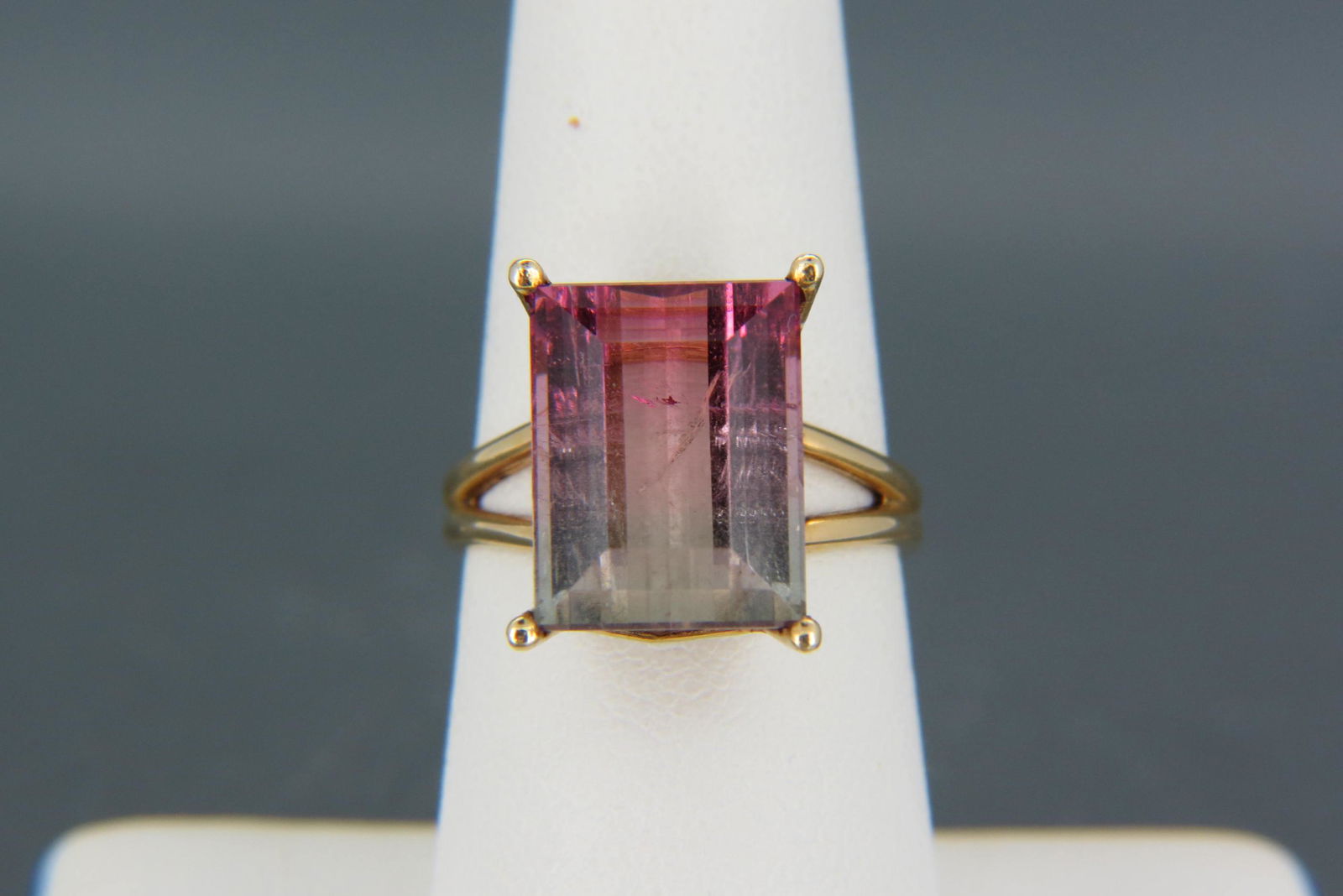 Watermelon Tourmaline 14K Gold Ring, (1 of 6)