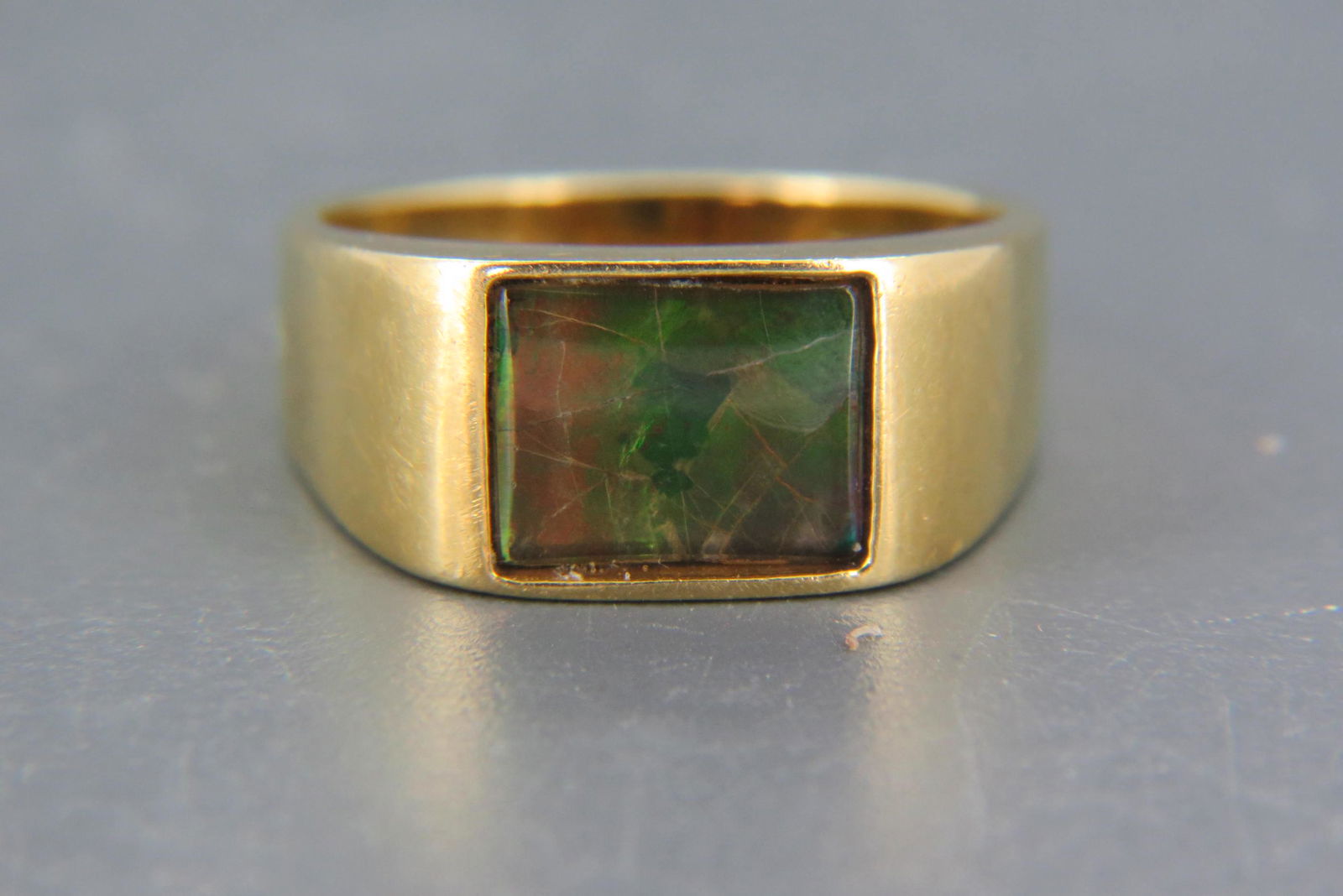 Ammolite & 18K Gold Ring, (1 of 7)