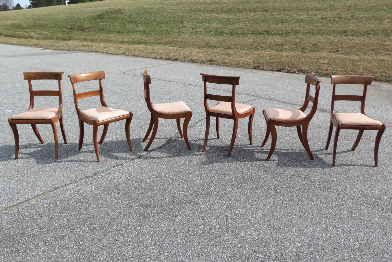 6 Mahogany Dining Chairs, (1 of 6)