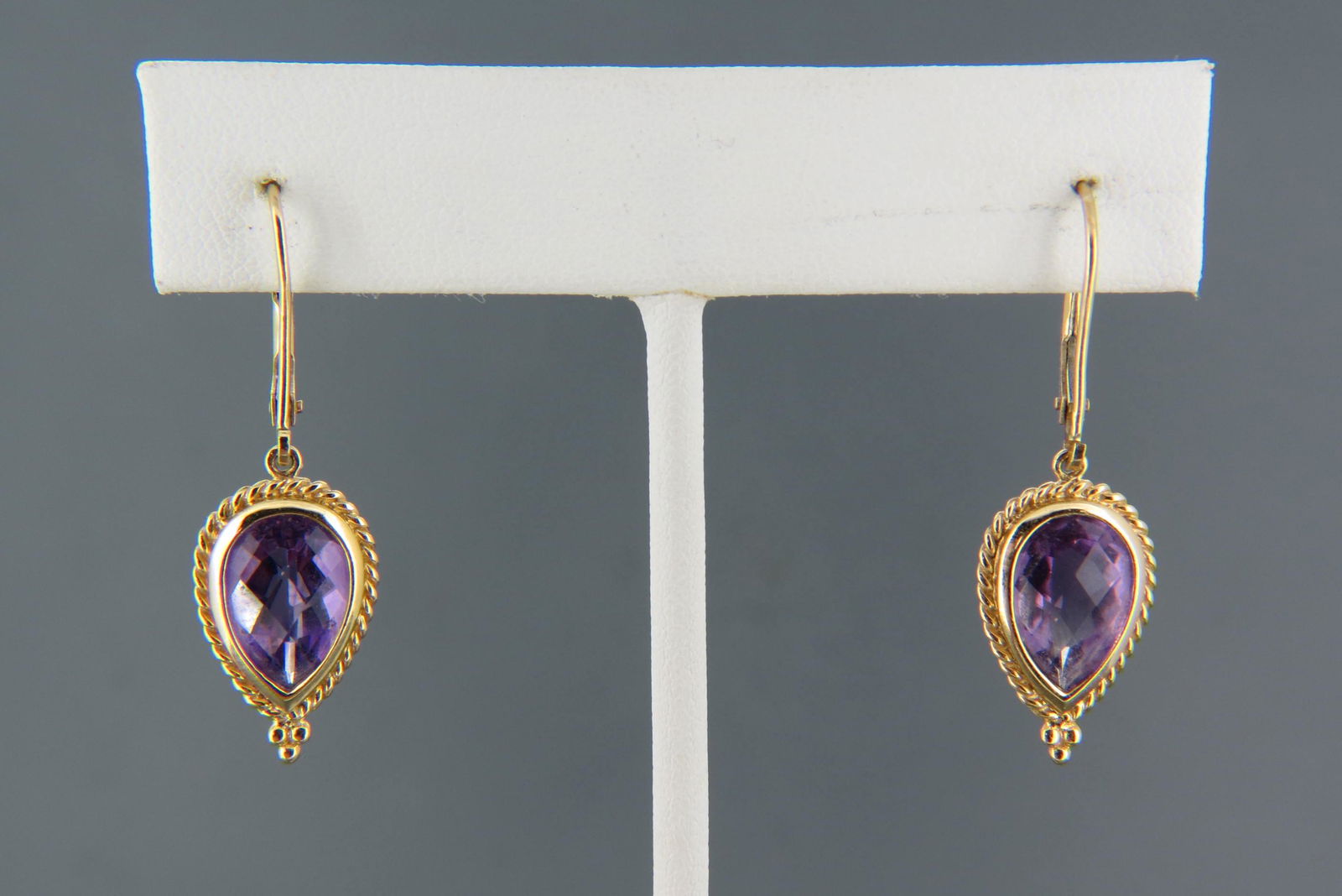 Amethyst 14K Gold Earrings, (1 of 5)