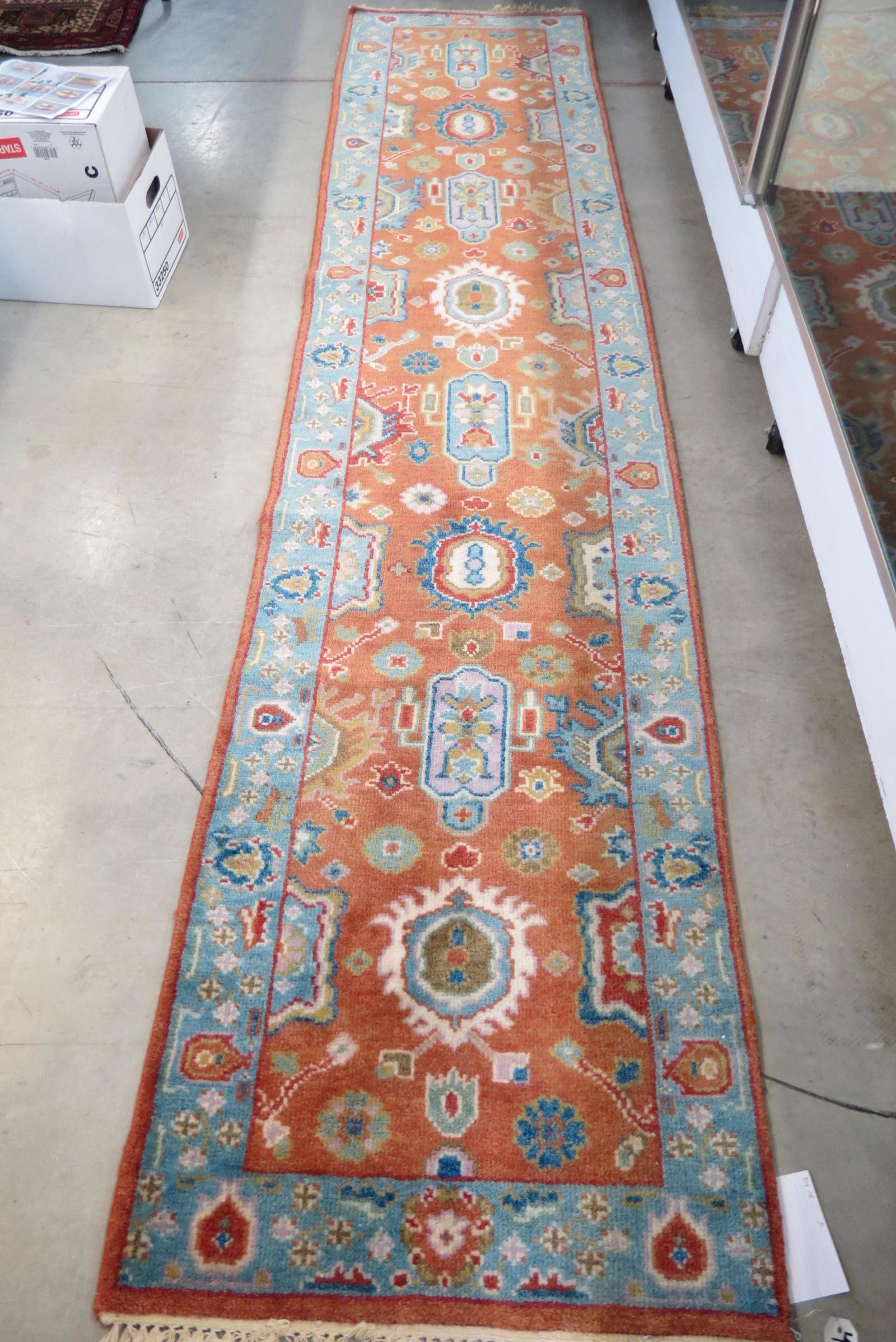 Oushak Persian Handmade Runner, (1 of 5)