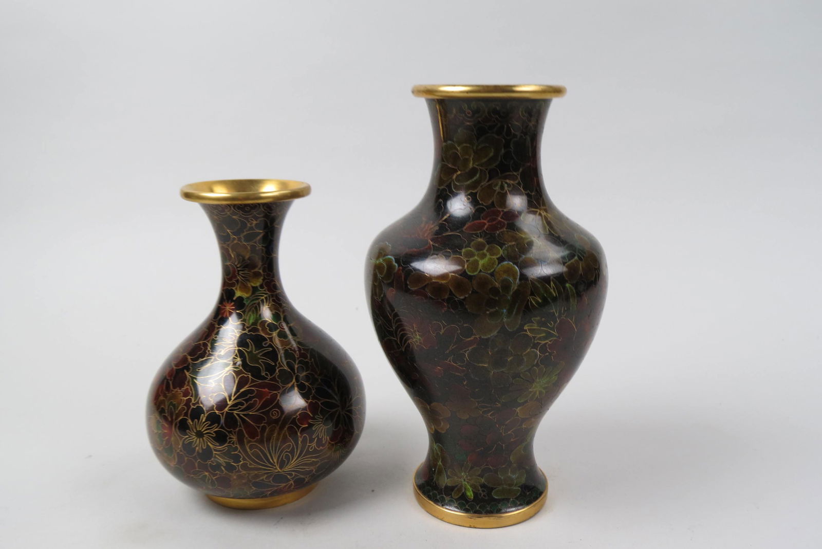 2 Chinese Cloisonne Vases, (1 of 4)