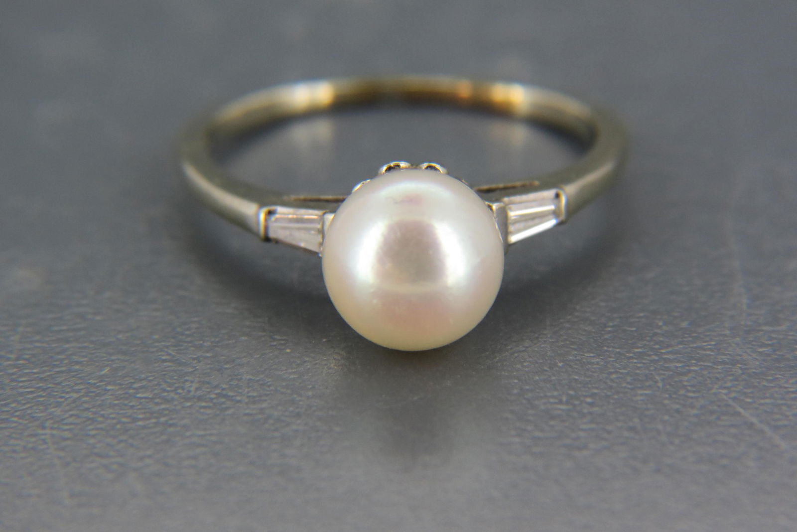 Pearl & Diamond Ring, (1 of 5)