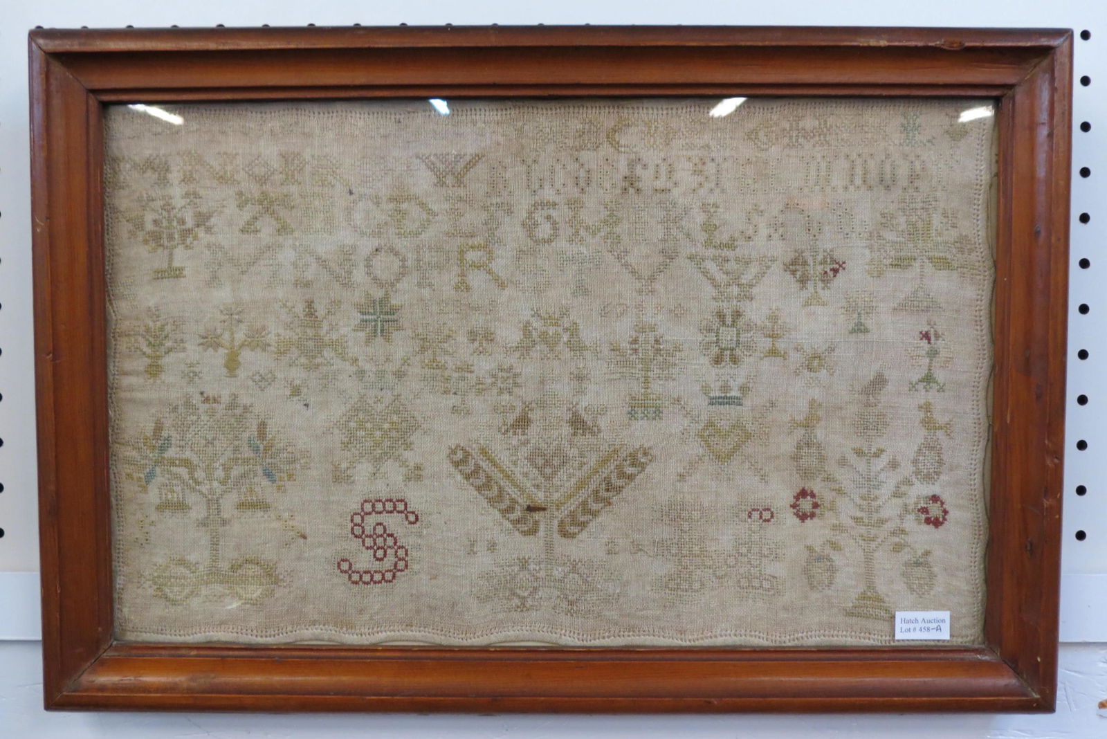1823 Sampler Pictorial & Alphabet, (1 of 7)