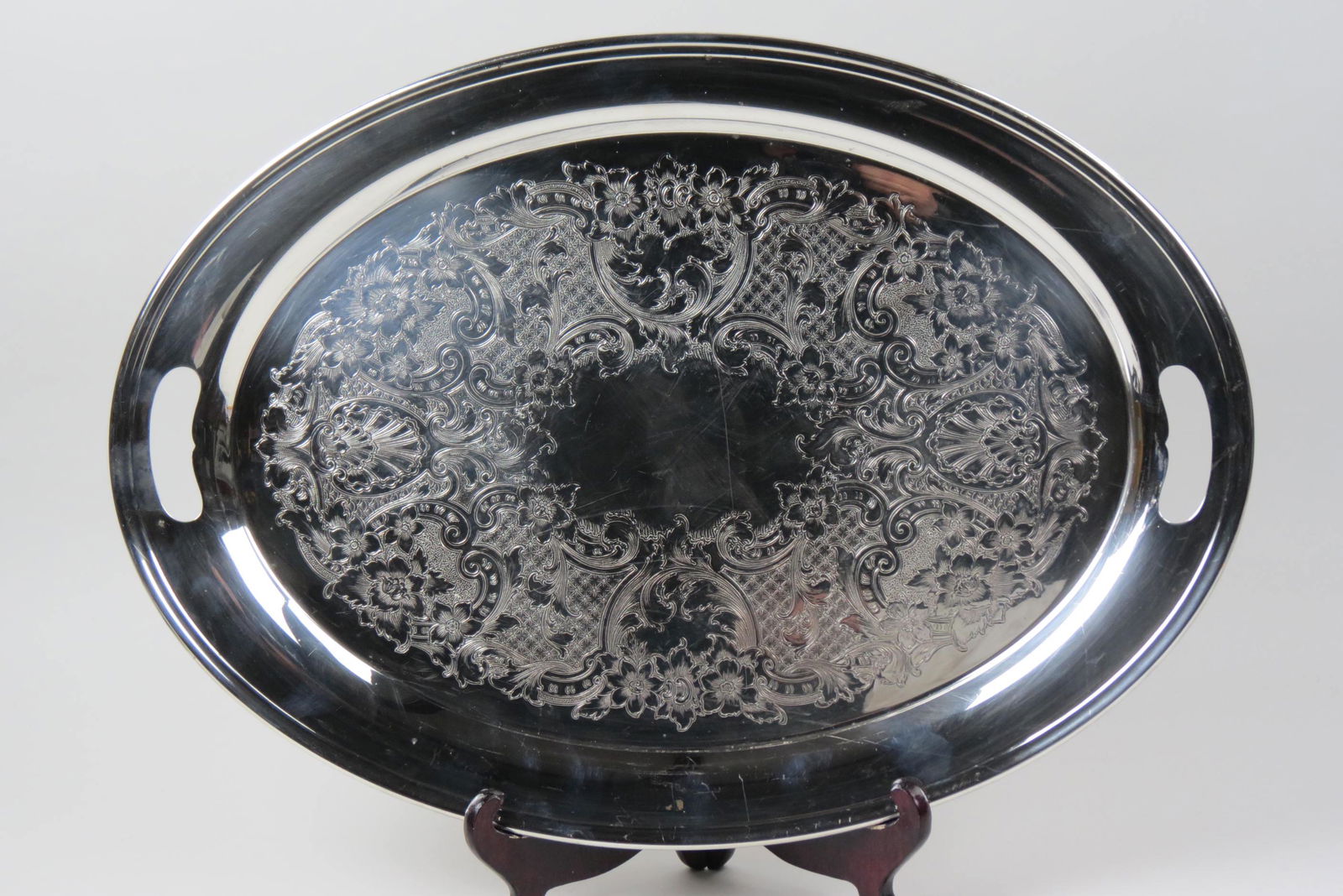 Gorham Silverplate Waiter or Tea Tray, (1 of 5)