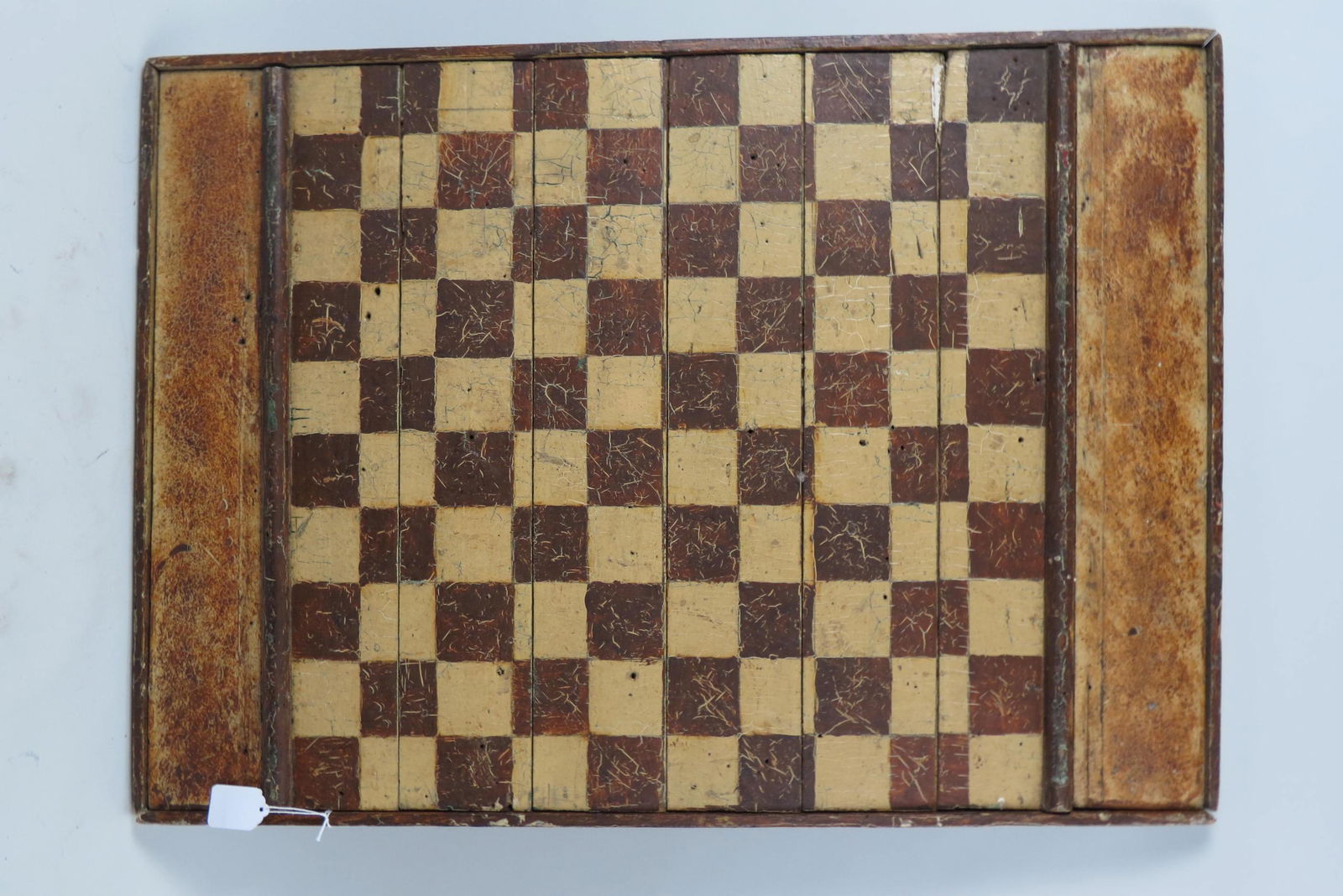 Antique Paint Decorated Game Board, (1 of 3)