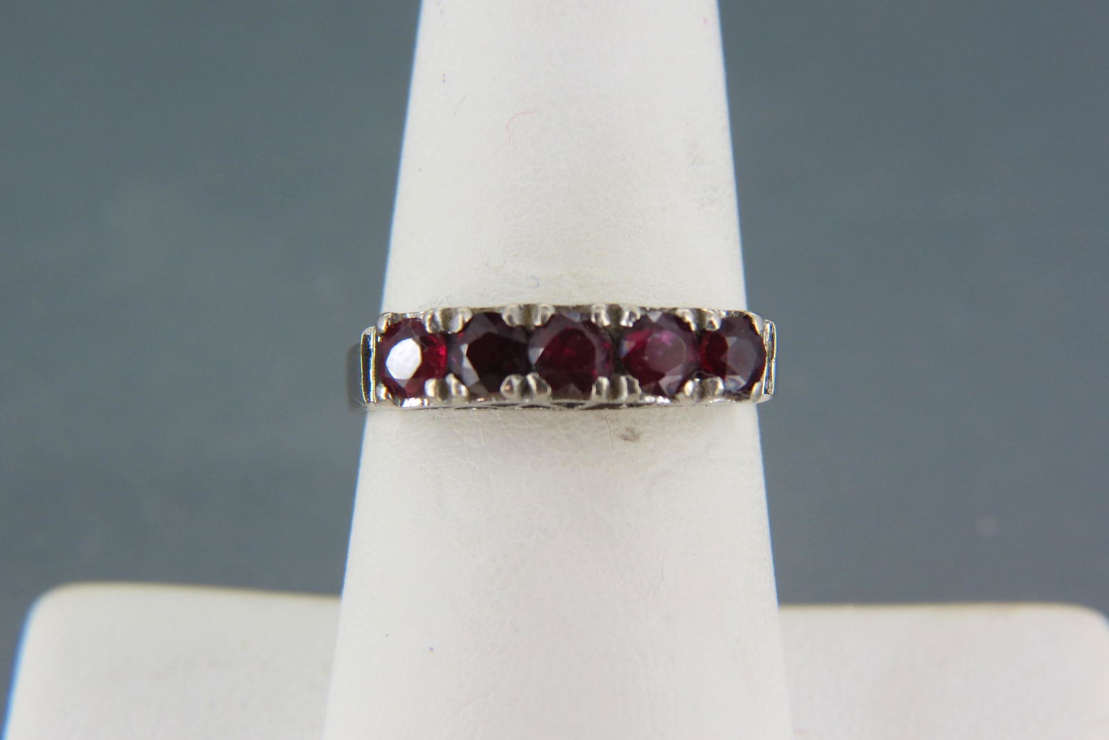 Ruby 14K White Gold Ring, (1 of 4)