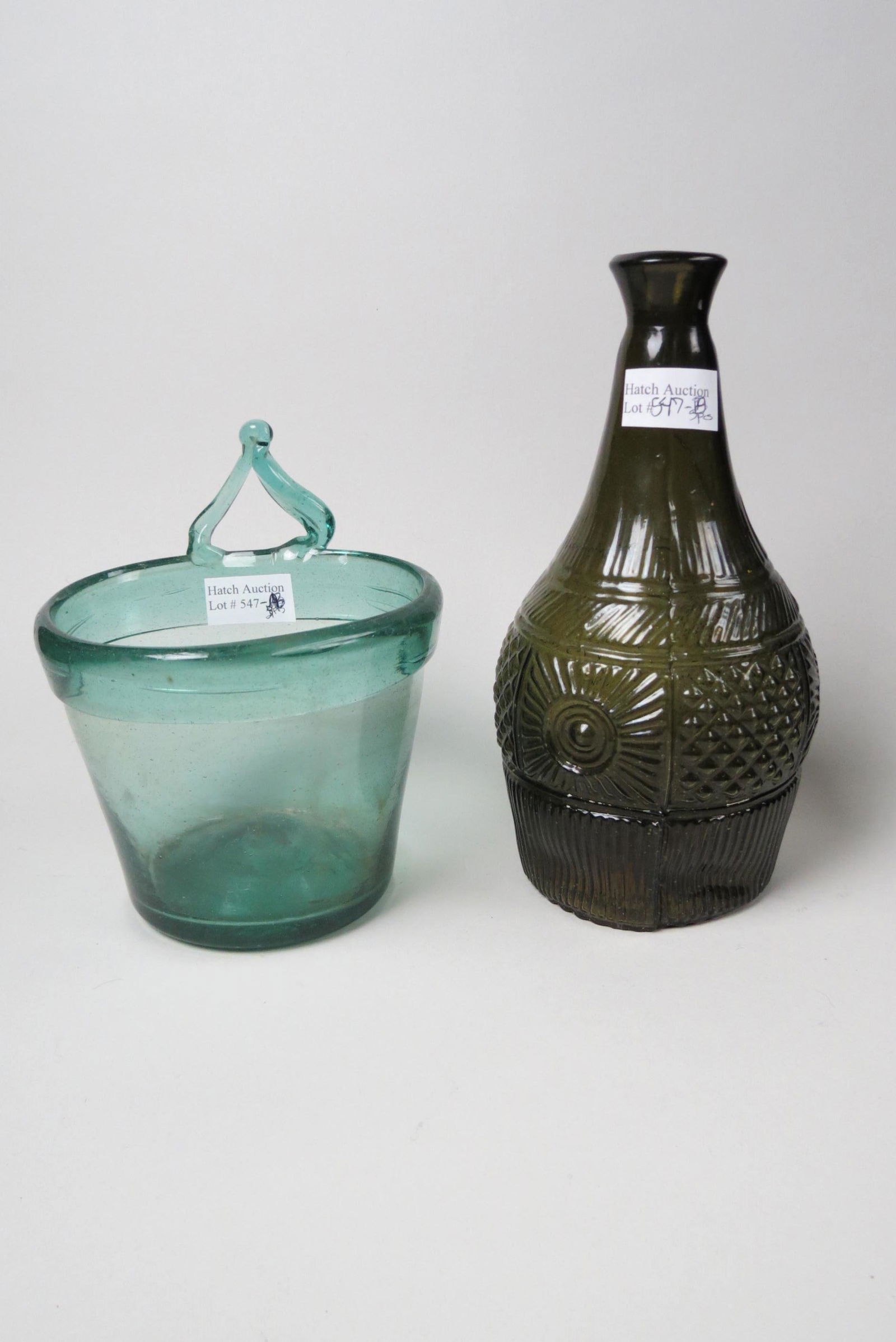 2 pcs. Early American Glass; (1 of 7)