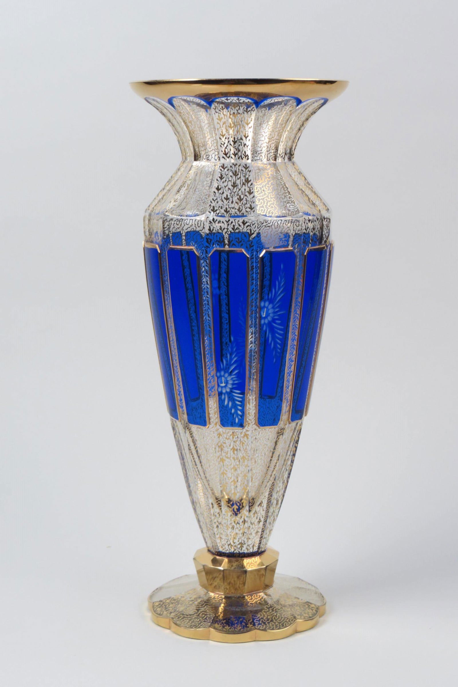 Moser Bohemian Art Glass Vase, (1 of 5)