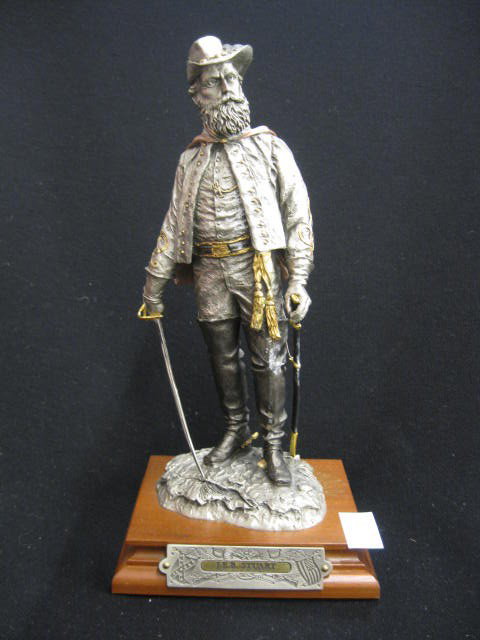Chilmark Pewter Civil War Figurine: "Jeb Stuart" by Francis Barnum, 10 1/2".