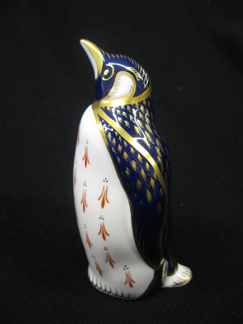 Royal Crown Derby Porcelain Figurine of a penguin,: penguin, 5-1/4", excellent